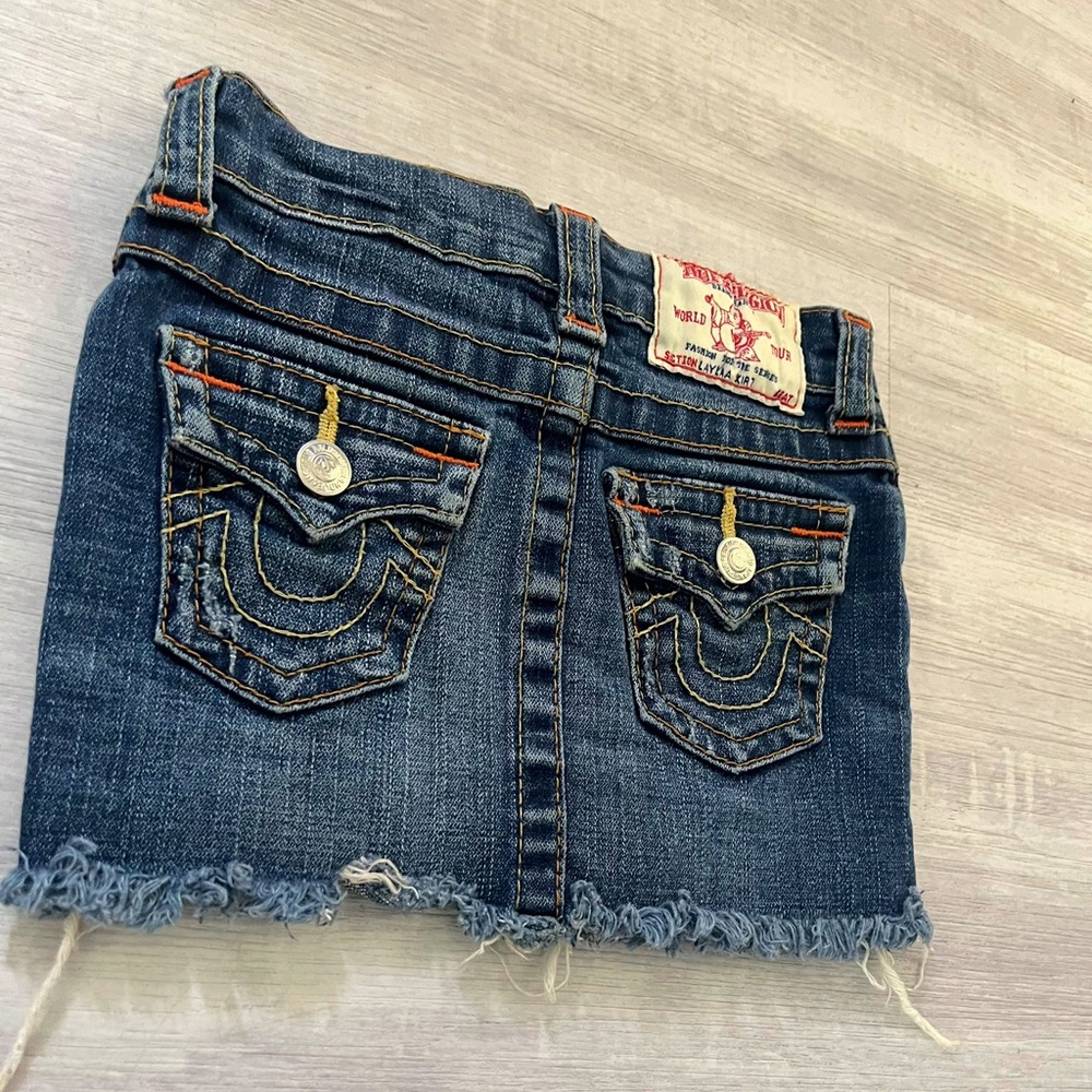 True Religion Denim Skirt 
Size 4